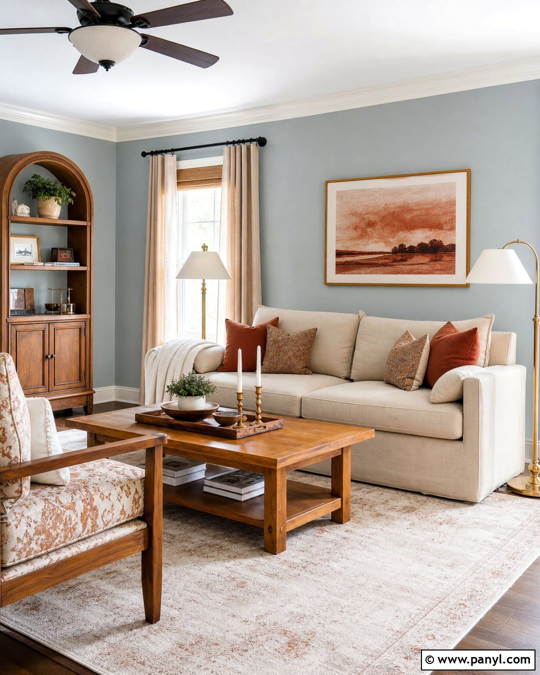 Light Blue-Grey North-Facing Room Walls - 20 Light Blue-Grey Walls