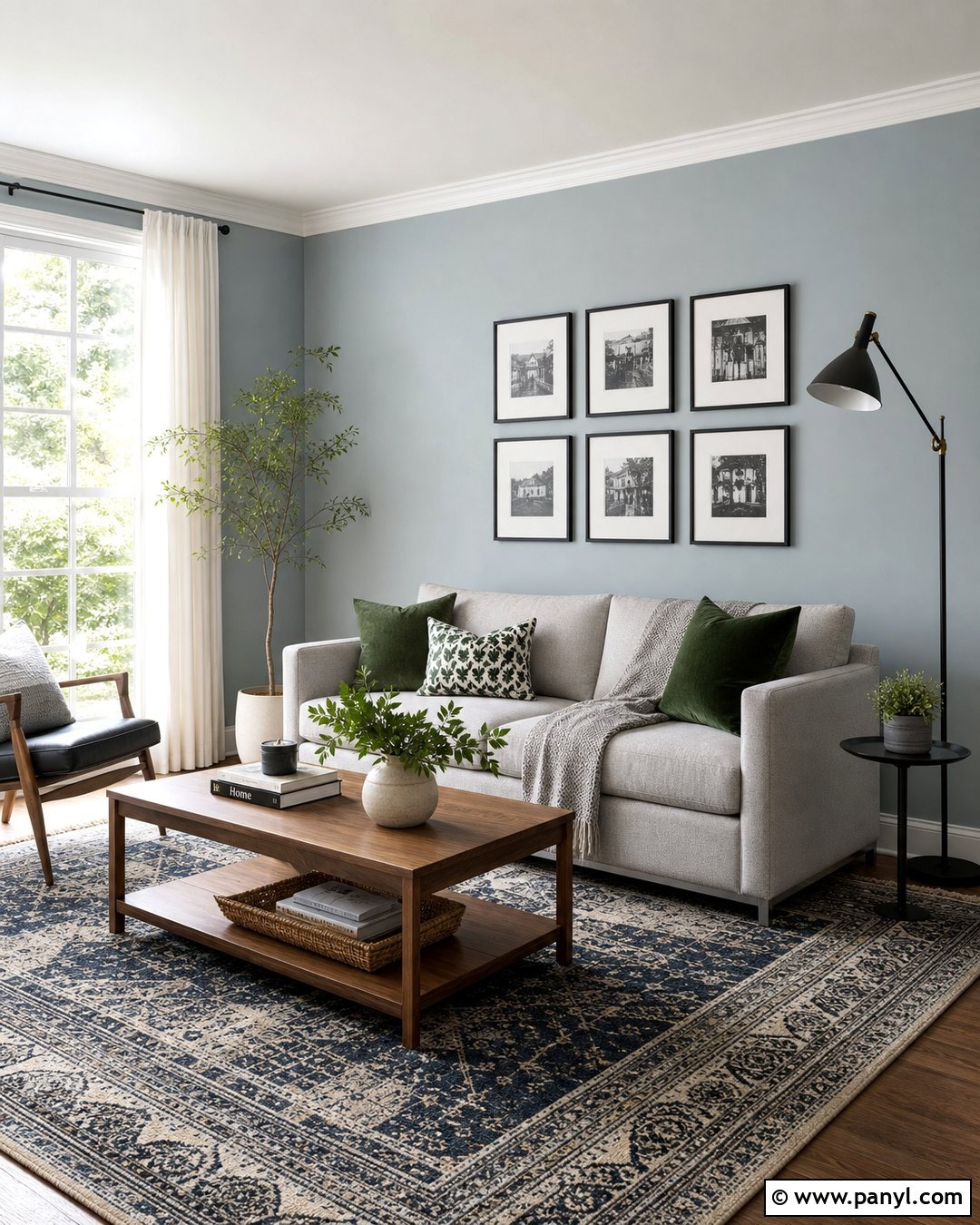 Light Blue-Grey South-Facing Room Walls - 20 Light Blue-Grey Walls