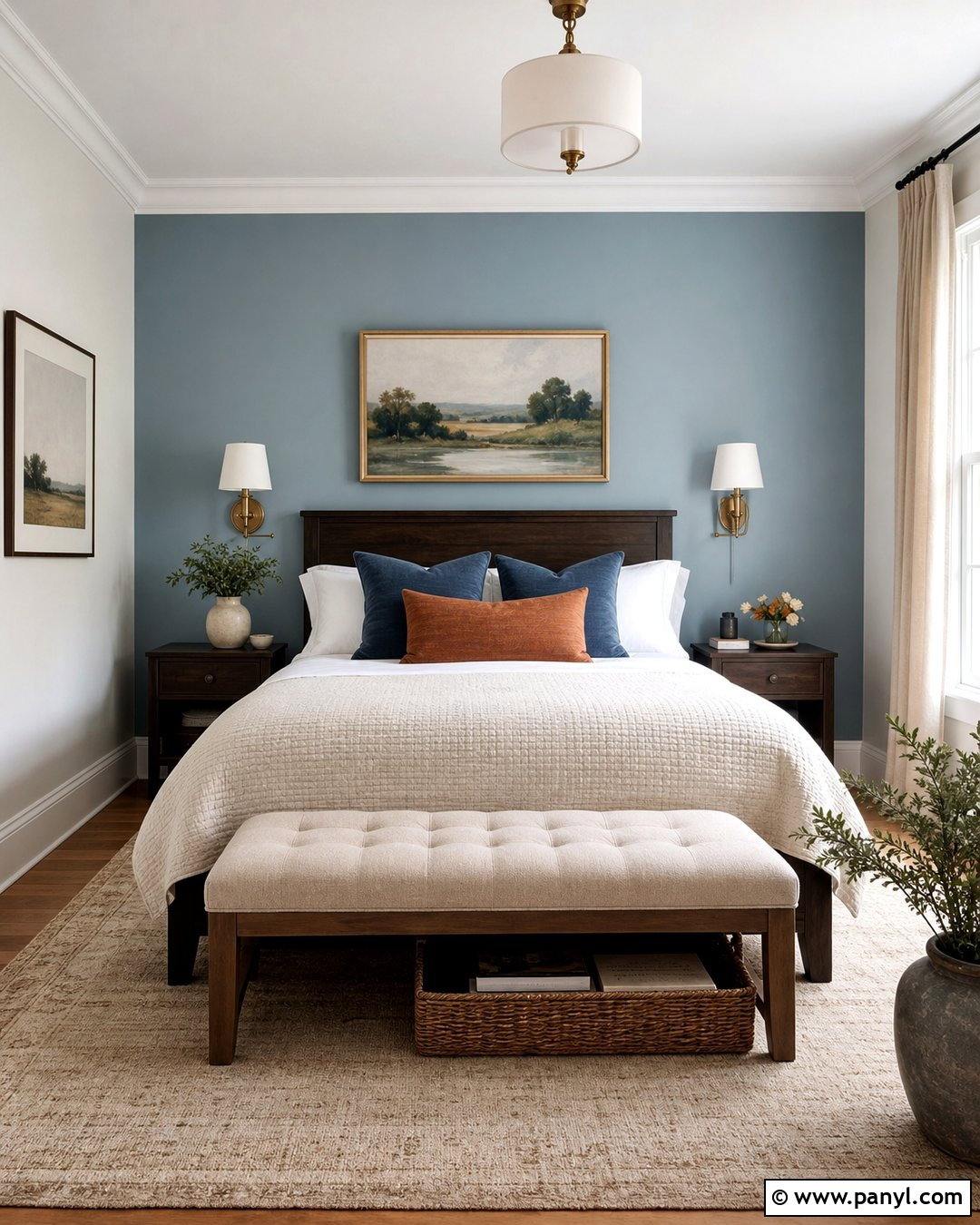 Light Blue Guest Bedroom Wall - 35 light blue accent wall ideas