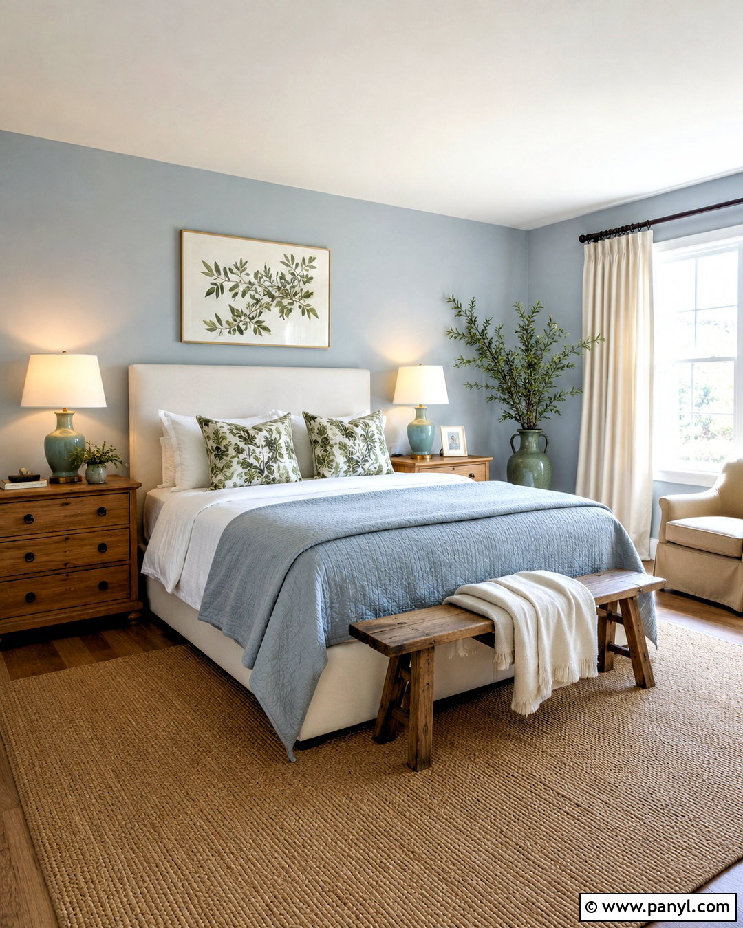 Light Blue Guest Bedroom - 20 light blue rooms