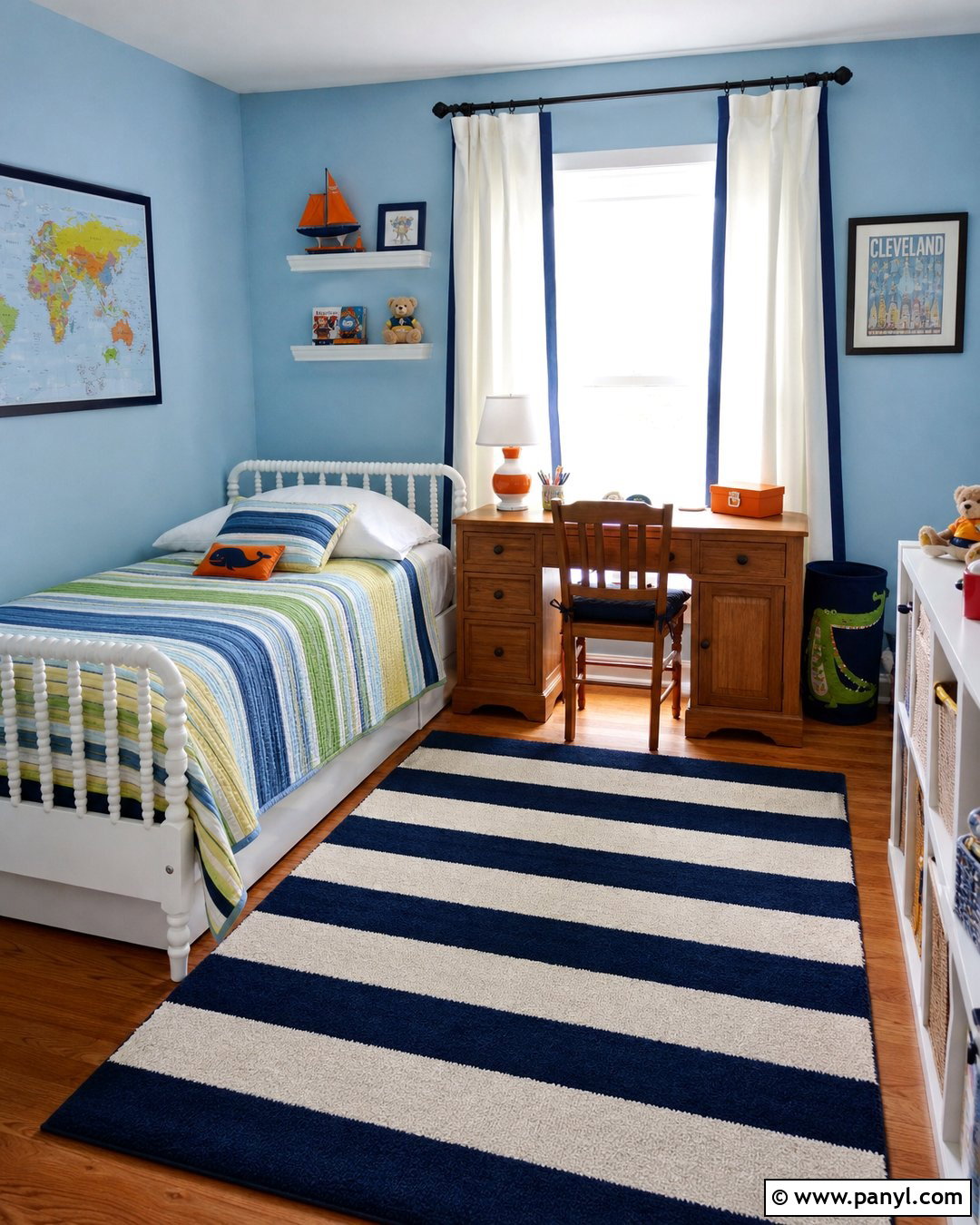 Light Blue Kids Bedroom Wall - 35 light blue accent wall ideas