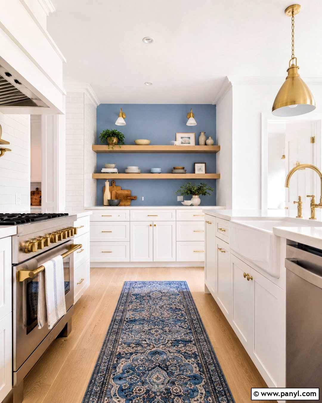 Light Blue Kitchen Accent Wall - 40 light blue kitchen walls