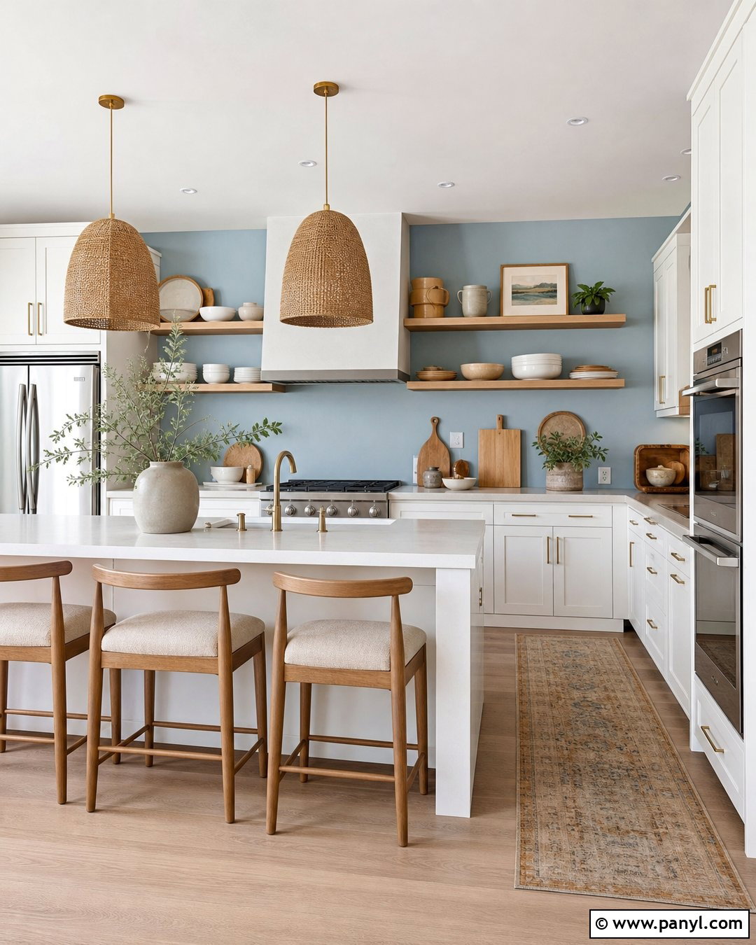 Light Blue Kitchen Accent Wall - 35 light blue accent wall ideas