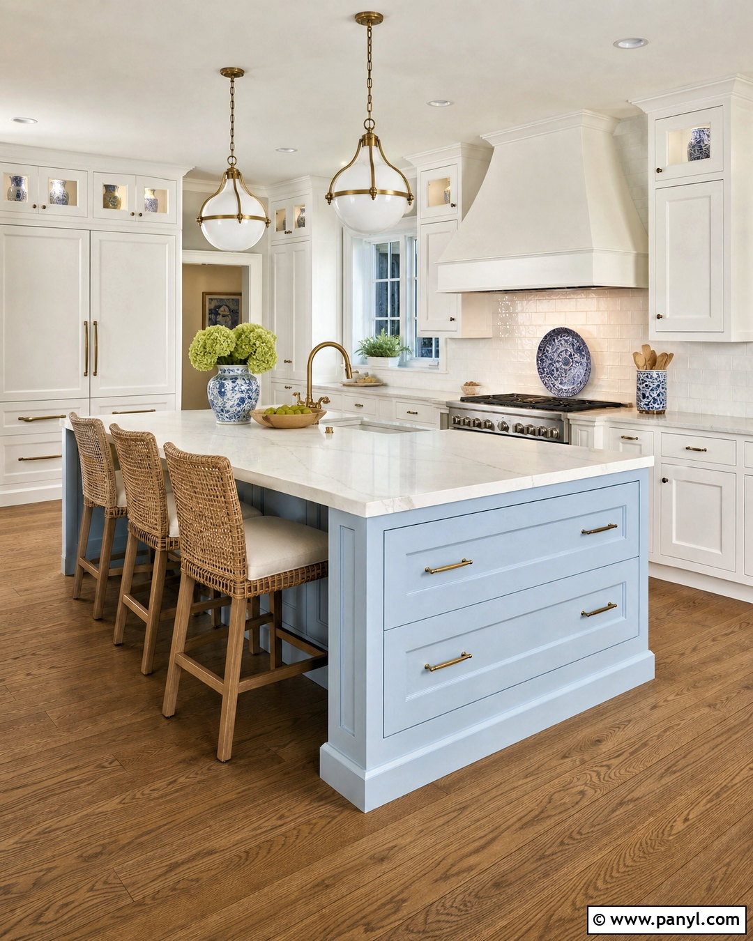 Light Blue Kitchen Island With White Cabinets - 20 light blue kitchen ideas
