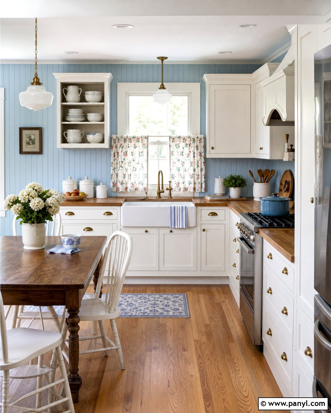 Light Blue Kitchen Walls With Beadboard - 25 Light Blue Walls Kitchen Ideas