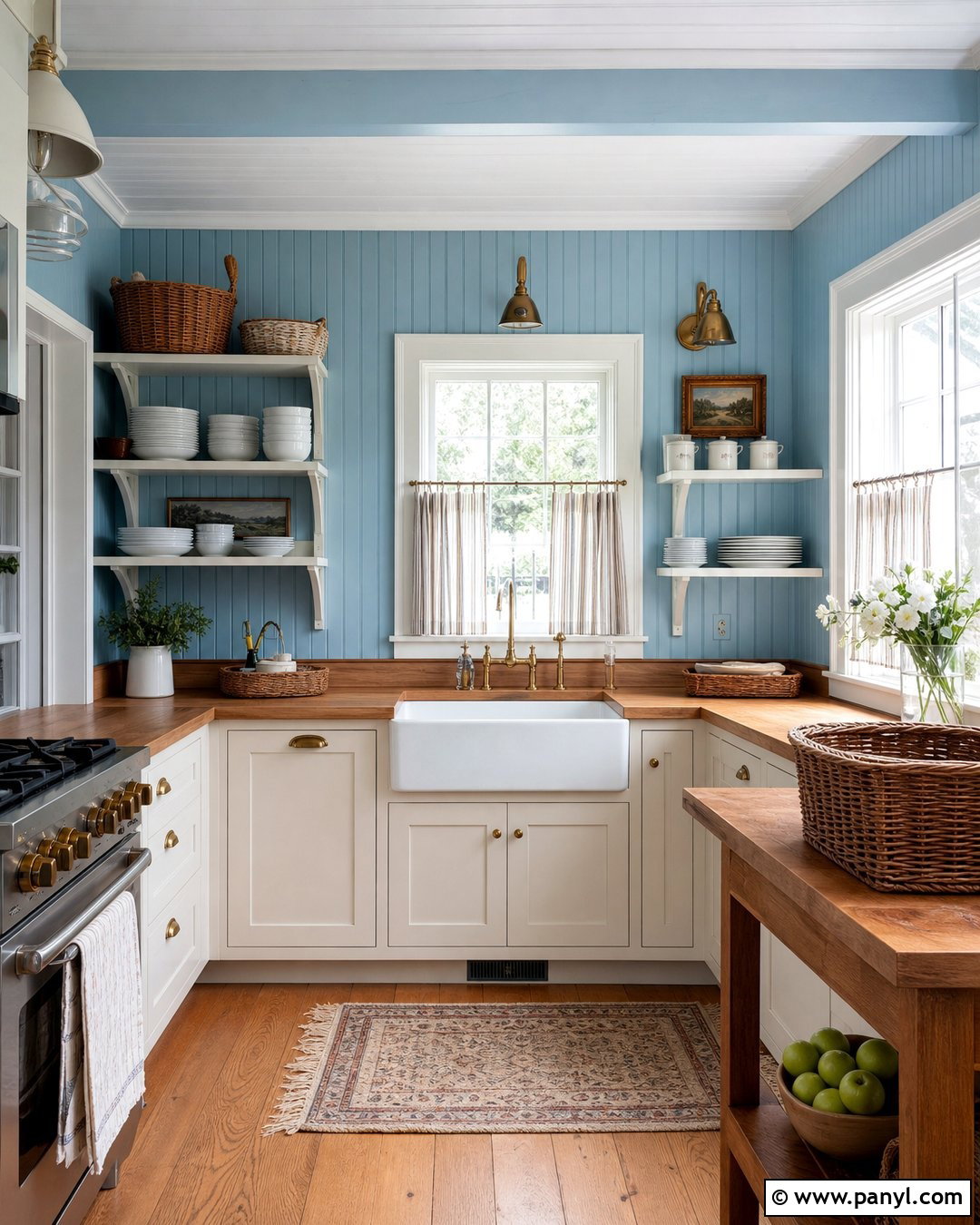 Light Blue Kitchen Walls With Beadboard - 20 Light Blue For Kitchen Walls