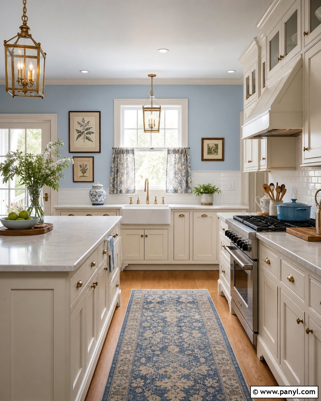 Light Blue Kitchen Walls With Cream Cabinets - 25 Light Blue Walls Kitchen Ideas