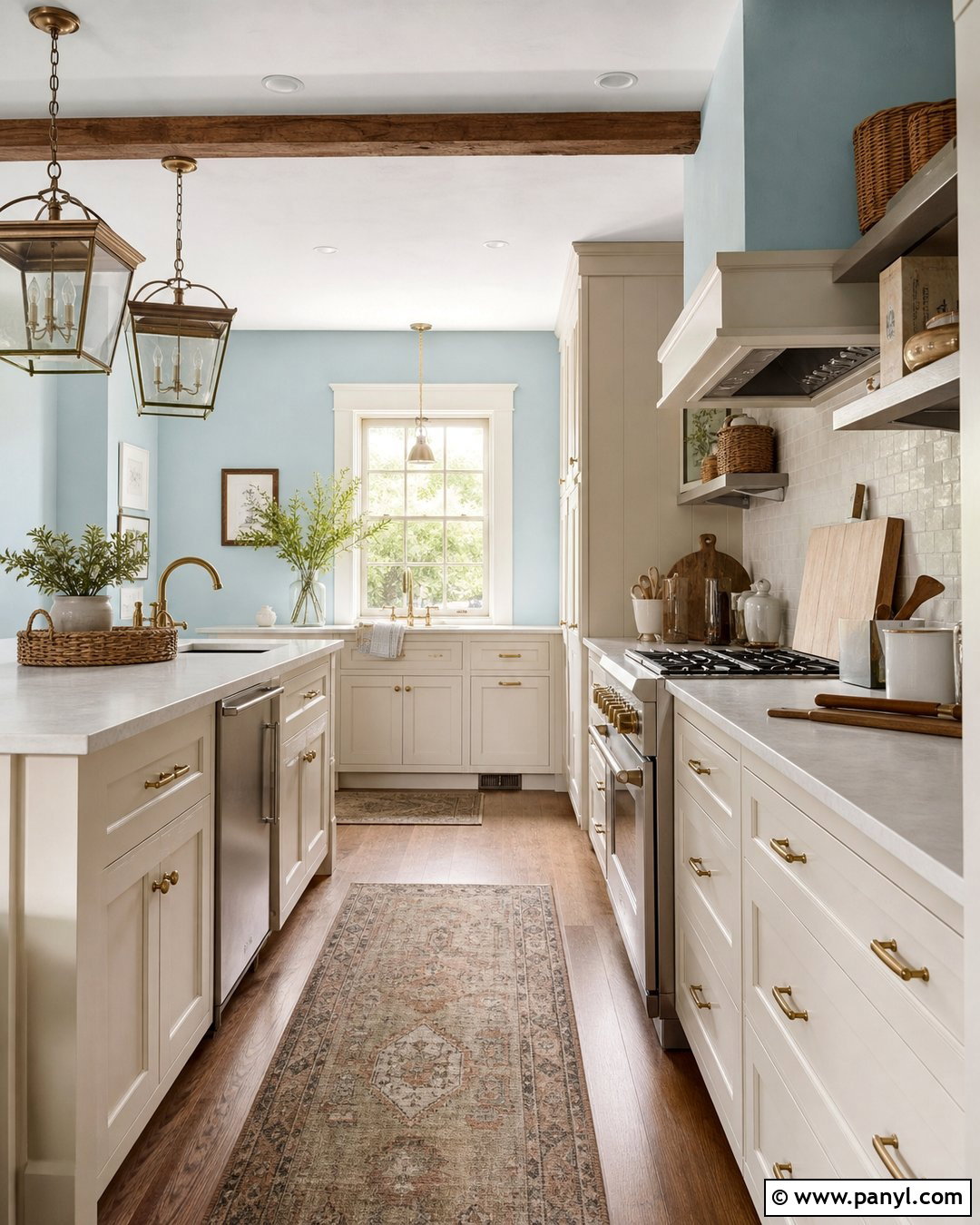 Light Blue Kitchen Walls With Cream Cabinets - 20 Light Blue For Kitchen Walls