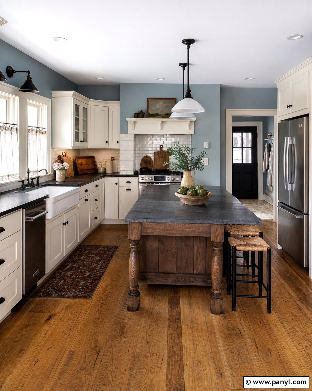 Light Blue Kitchen Walls With Farmhouse Decor - 20 Light Blue For Kitchen Walls