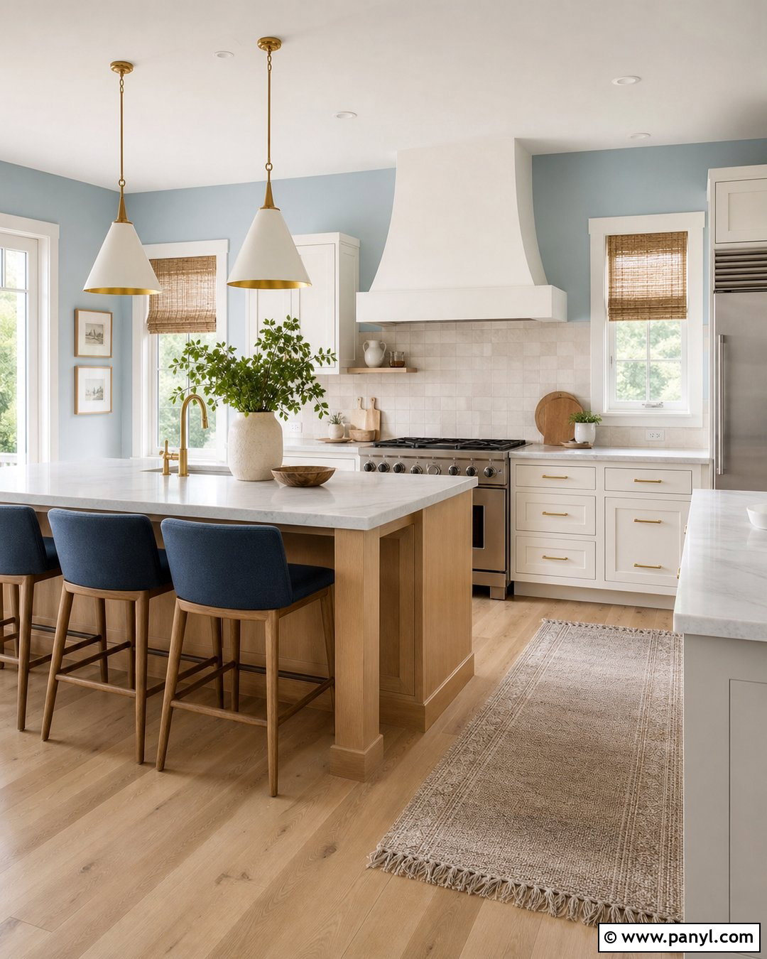 Light Blue Kitchen Walls With Light Wood Floors - 20 Light Blue For Kitchen Walls