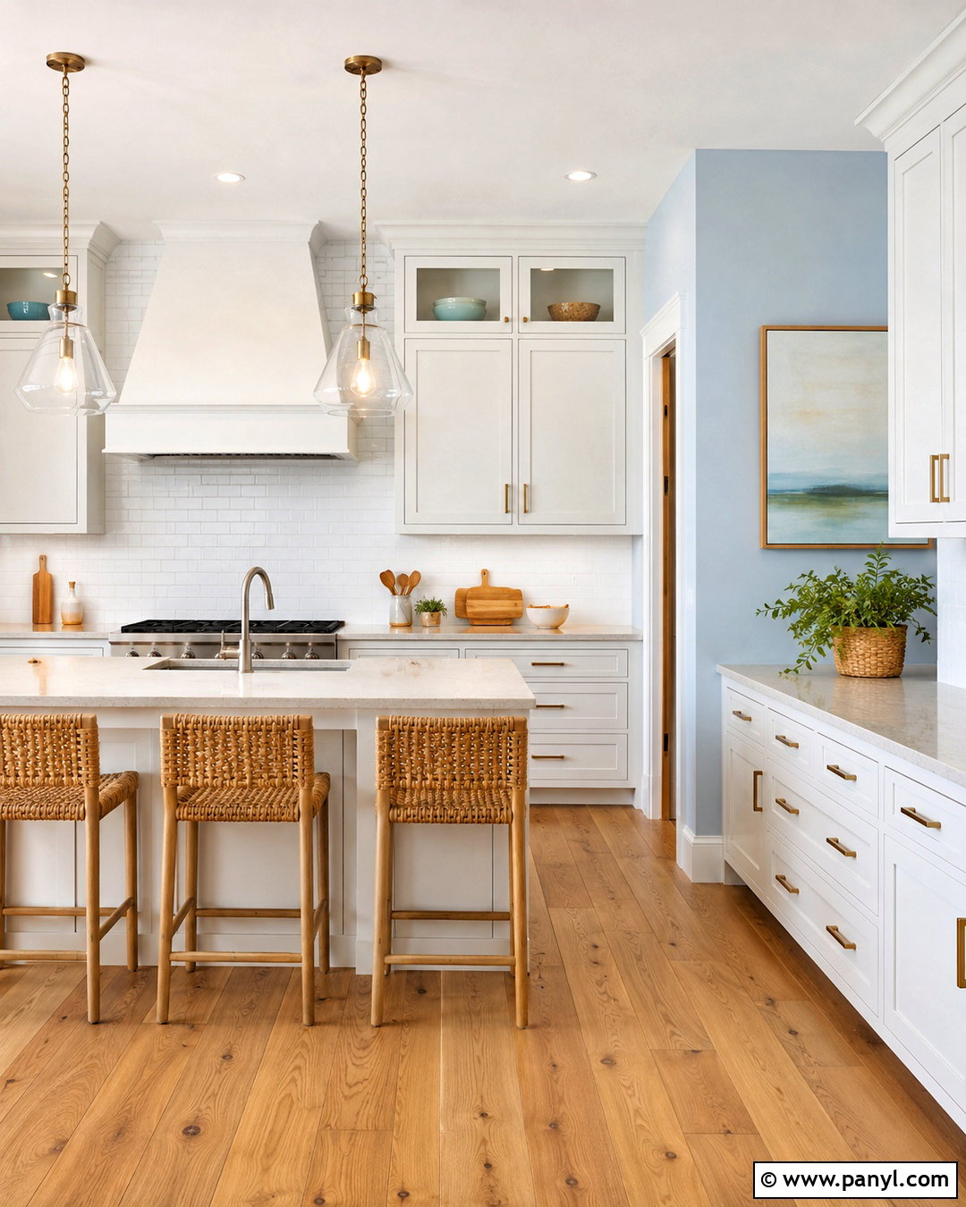 Light Blue Kitchen Walls With White Cabinets - 40 light blue kitchen walls