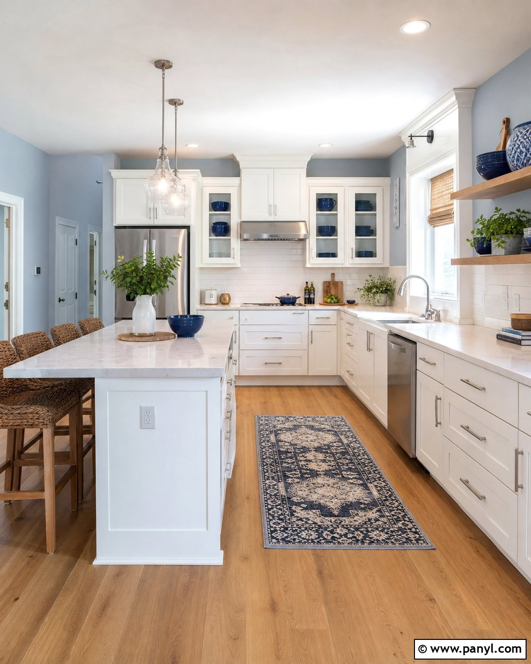 Light Blue Kitchen Walls - 35 light blue wall paint ideas