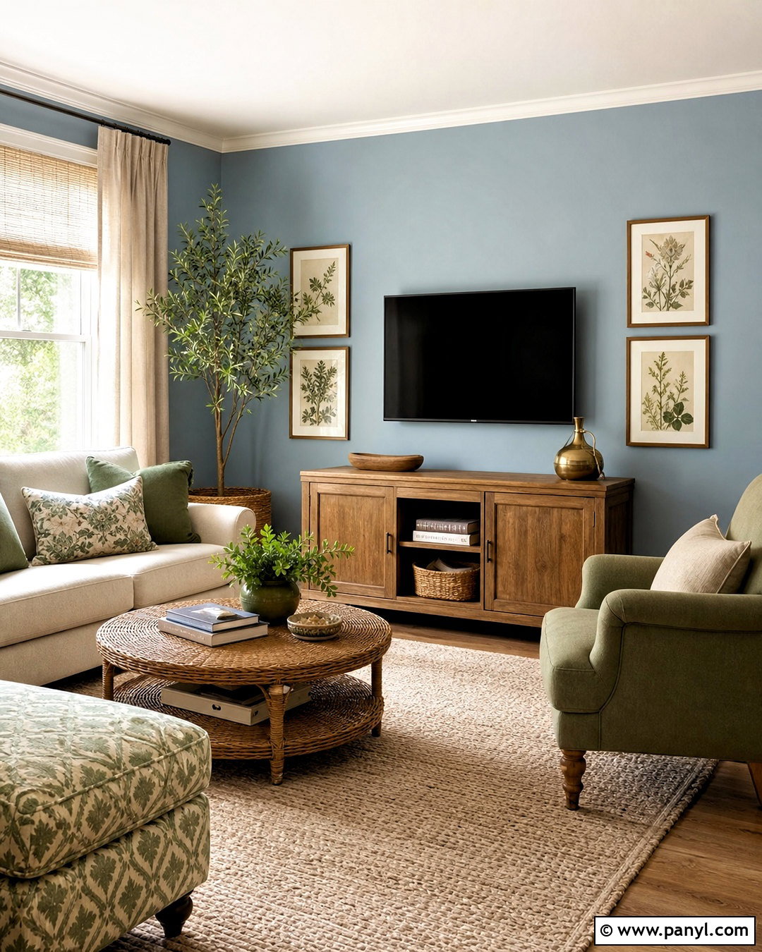 Light Blue Living Room Walls With Sage Green - 20 light blue living room walls