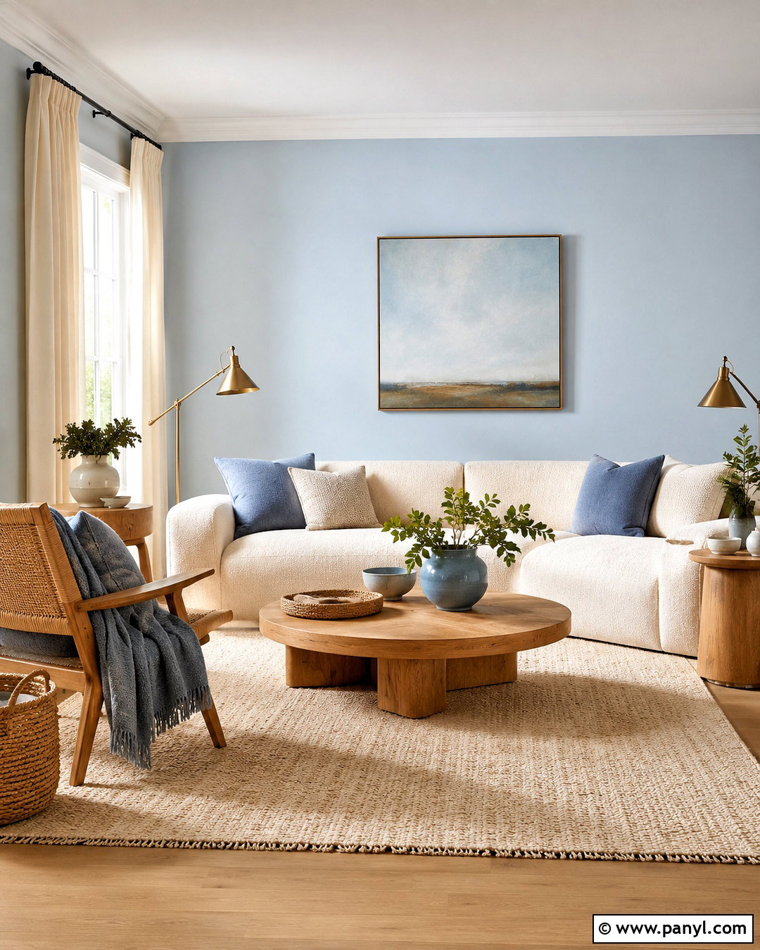 Light Blue Living Room With Cream - 20 light blue living room color scheme ideas