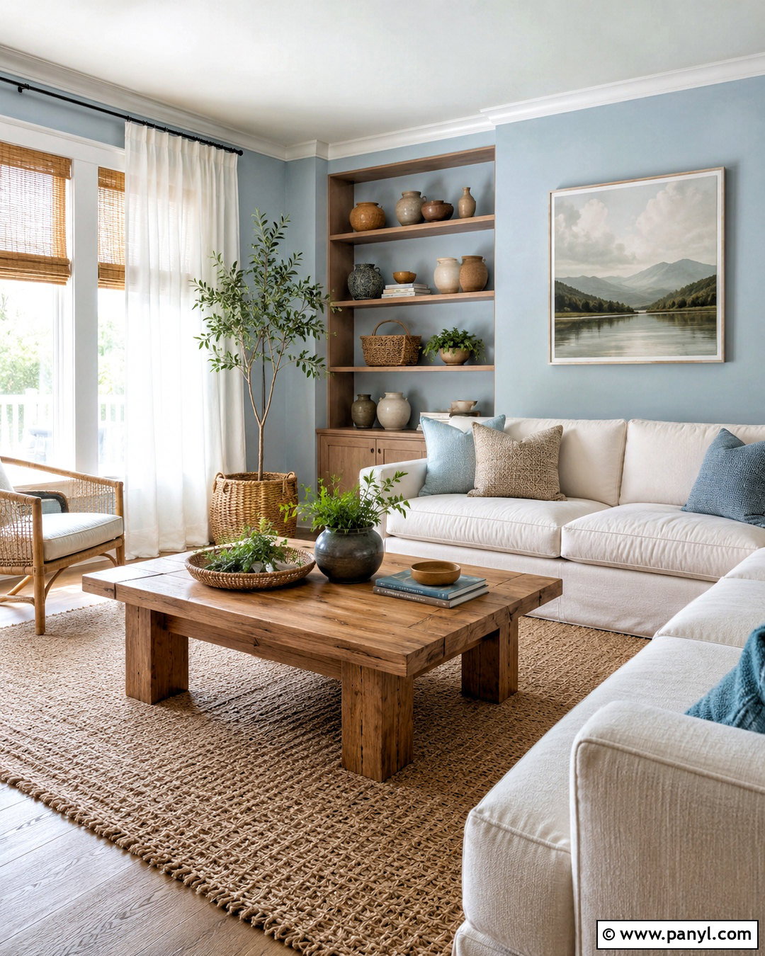 20 Light Blue Living Room Color Scheme Ideas for Calm Homes
