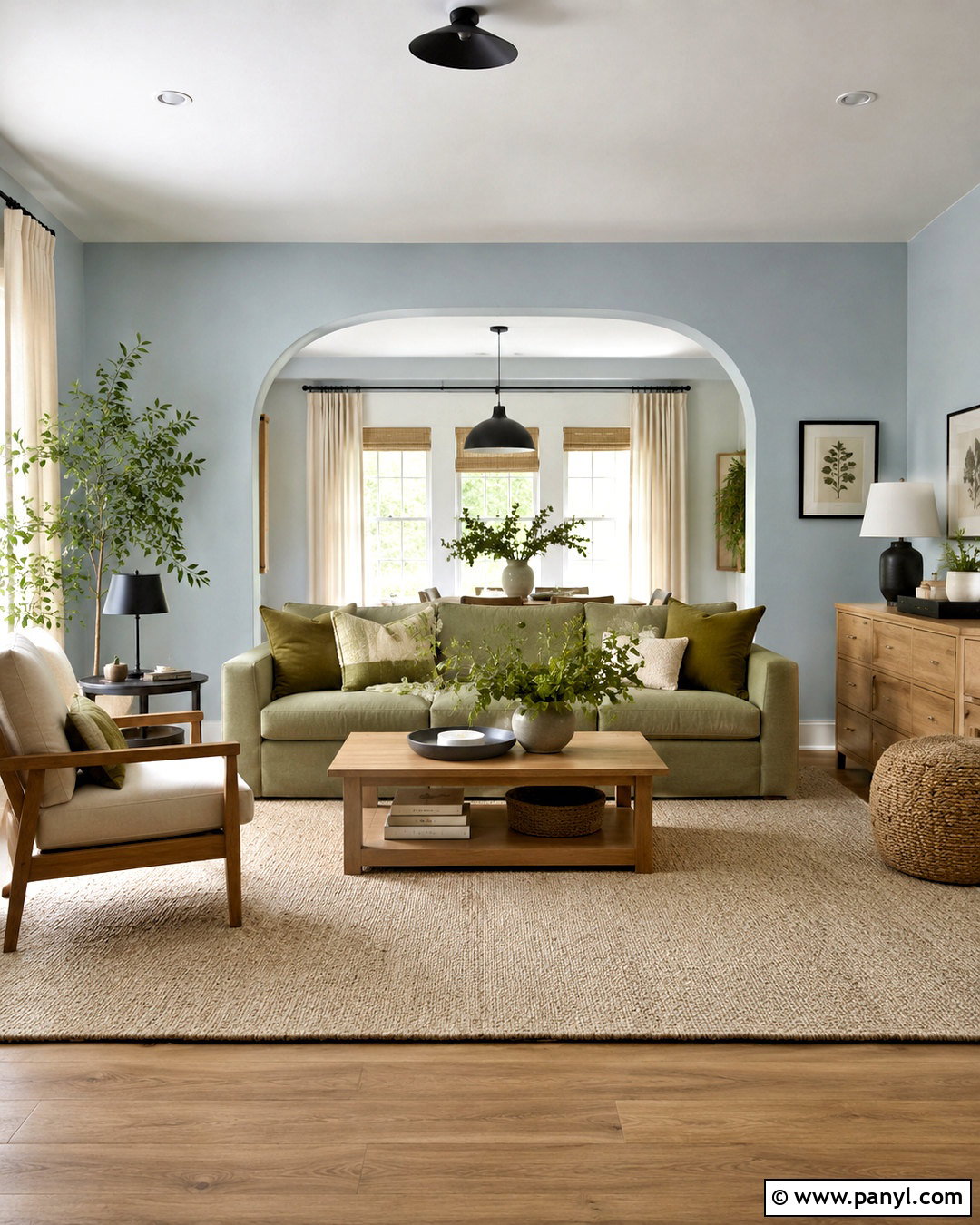 Light Blue Living Room With Sage Green - 20 light blue living room color scheme ideas