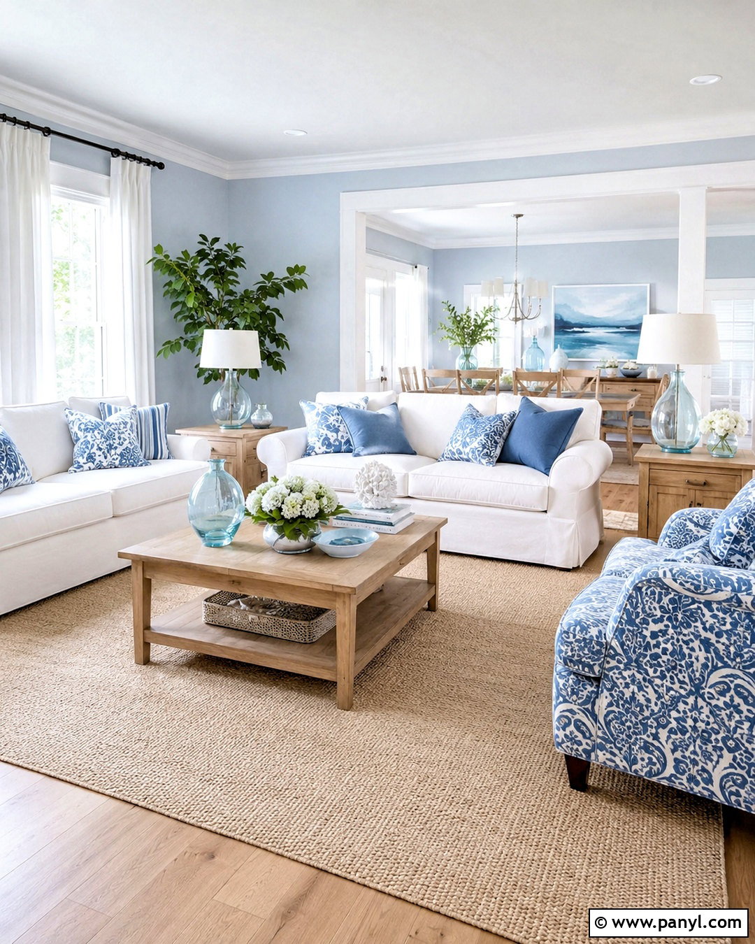 Light Blue Living Room With White - 20 light blue living room color scheme ideas