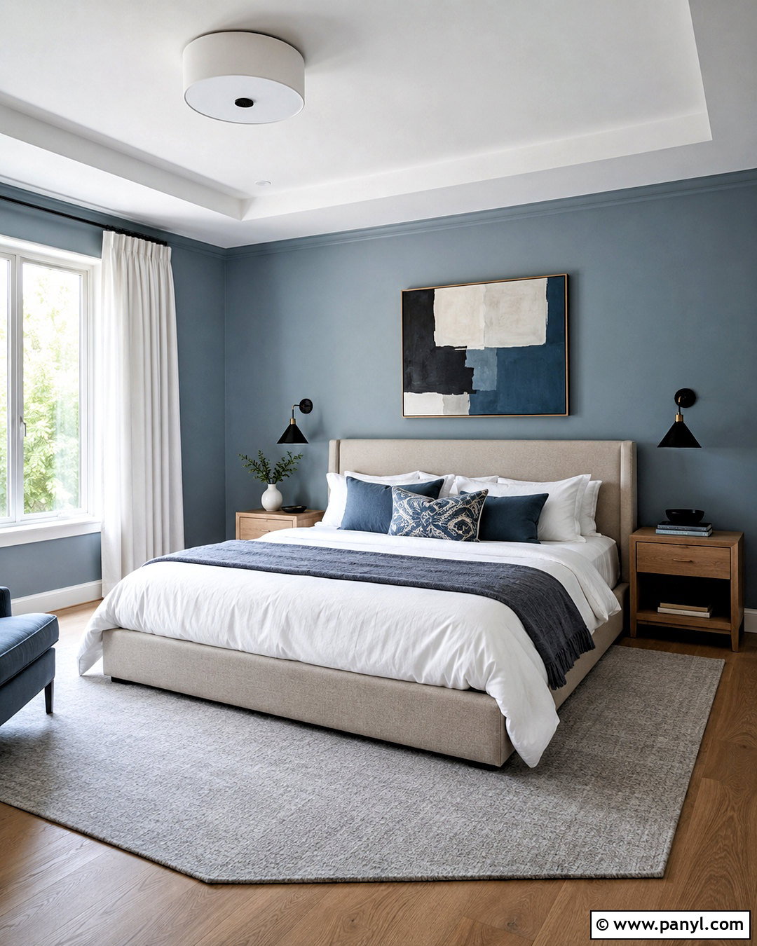 Light Blue Modern Bedroom - 20 light blue rooms