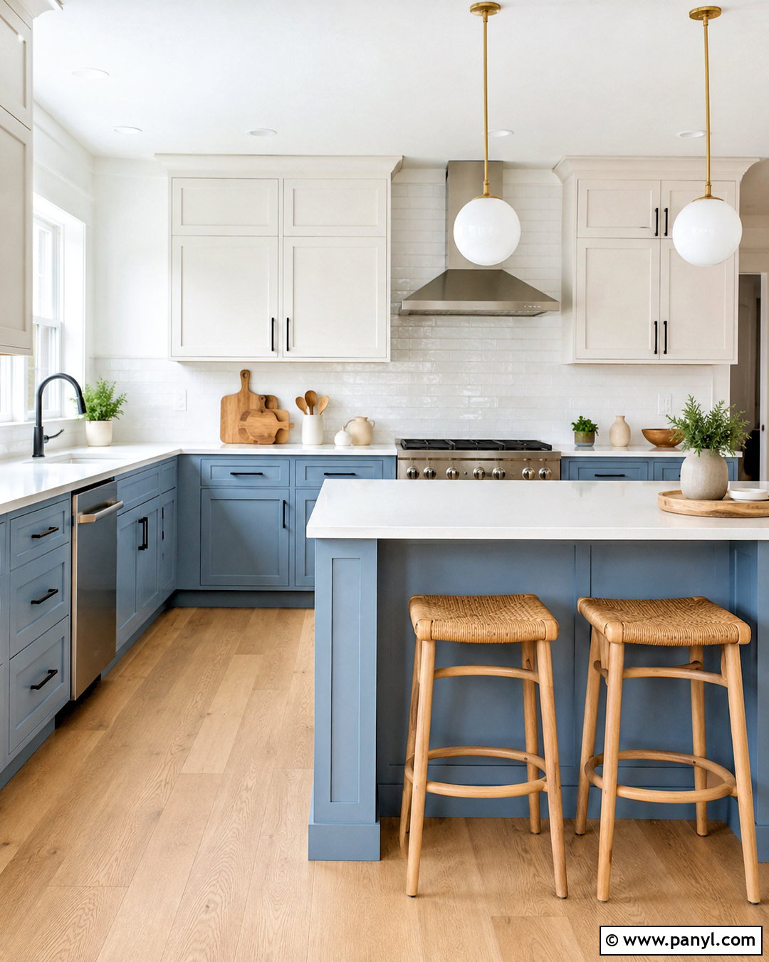 Light Blue Modern Kitchen - 20 light blue interior design ideas