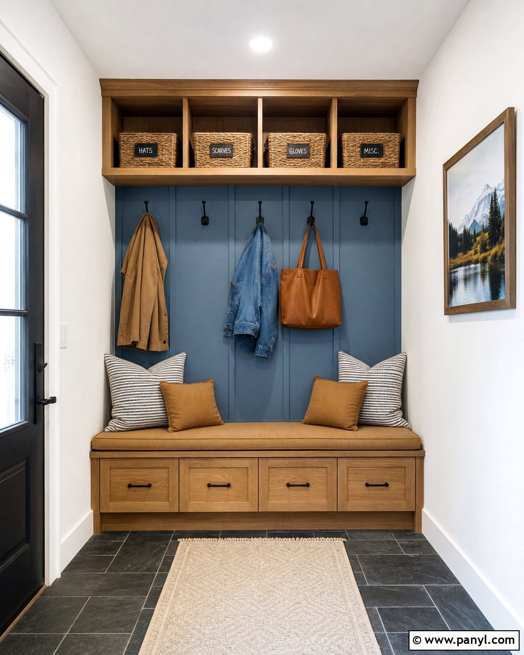 Light Blue Mudroom Accent Wall - 35 light blue accent wall ideas
