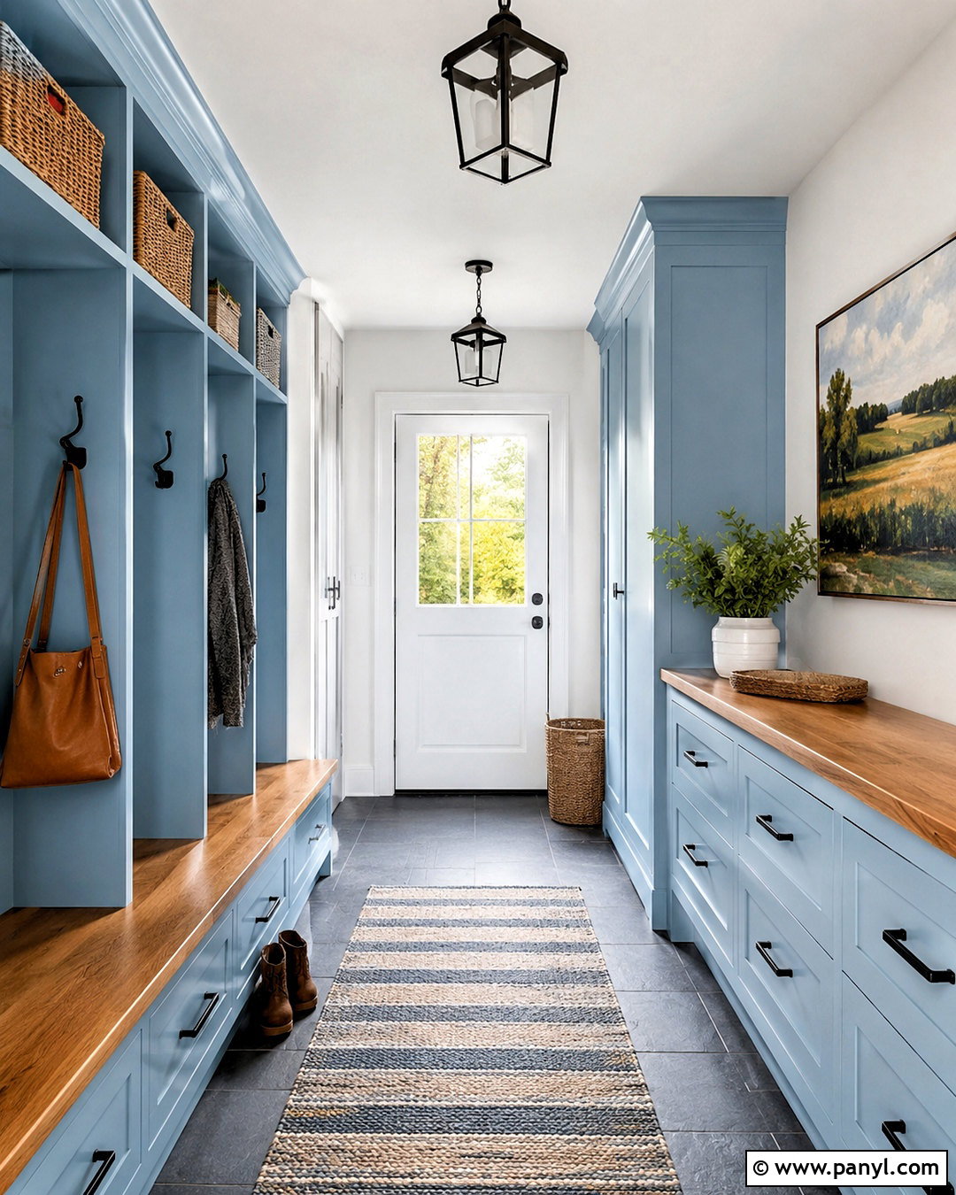 Light Blue Mudroom - 20 light blue interior design ideas