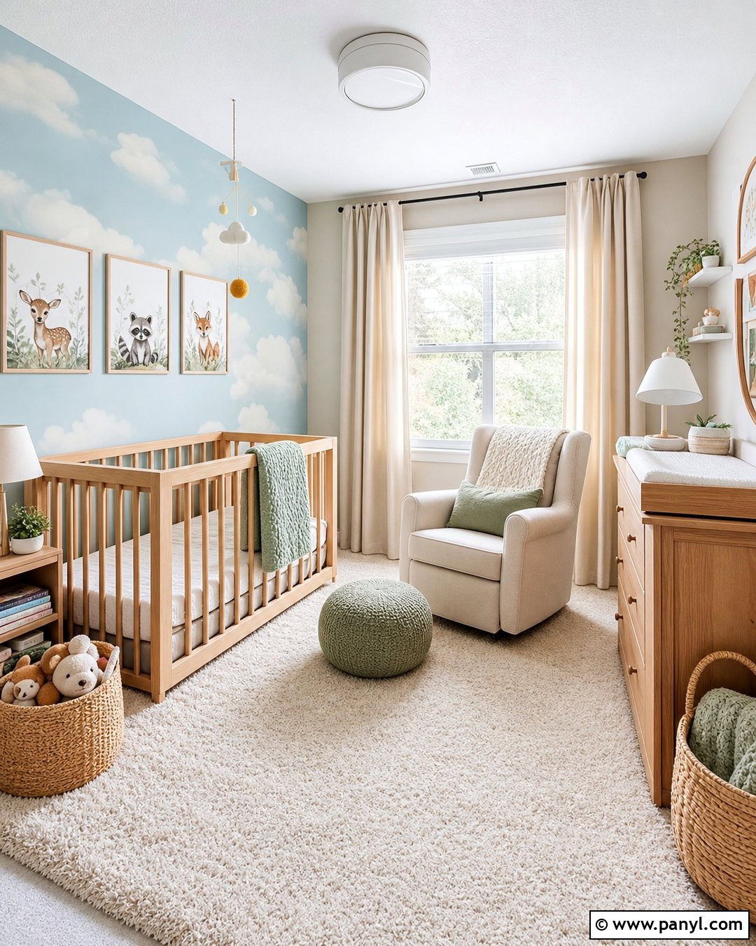 Light Blue Nursery Accent Wall - 35 light blue accent wall ideas