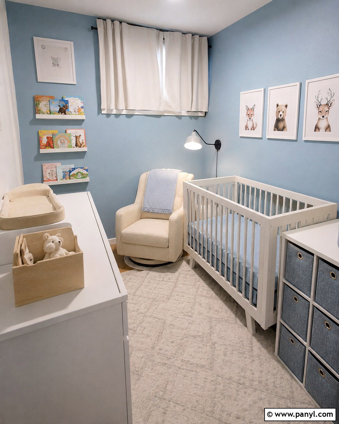 Light Blue Nursery Walls In A Small Room - 20 Nursery Light Blue Walls