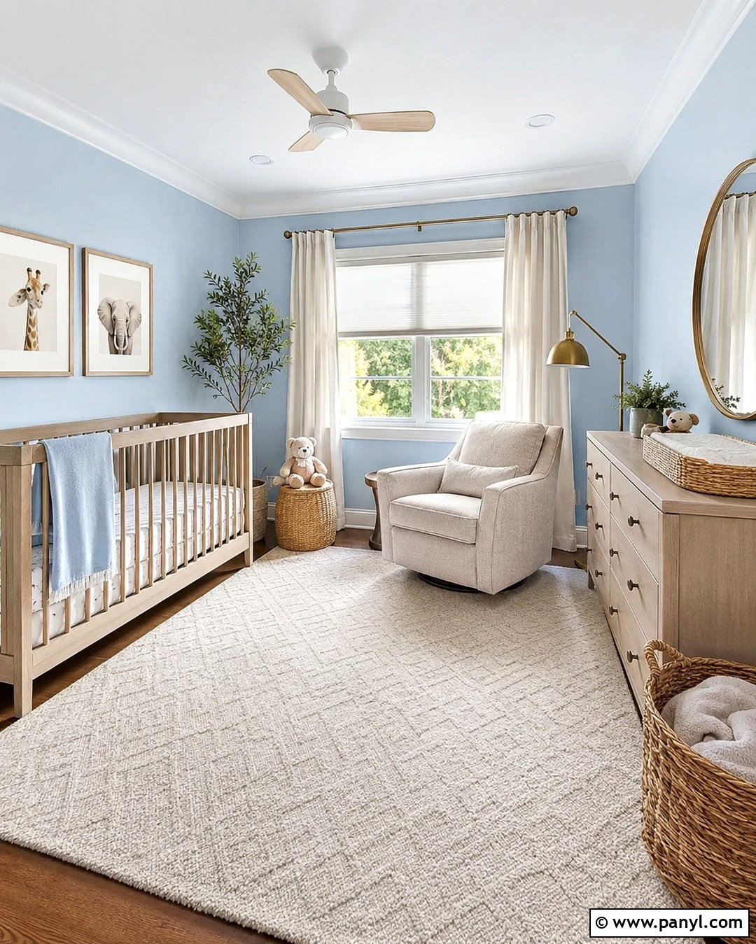 Light Blue Nursery Walls With Beige Furniture - 20 Nursery Light Blue Walls