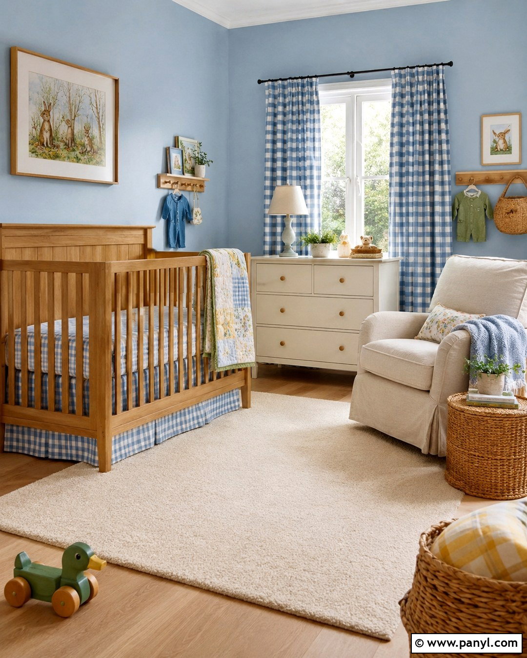 20 Nursery Light Blue Walls for a Serene, Airy Baby Room