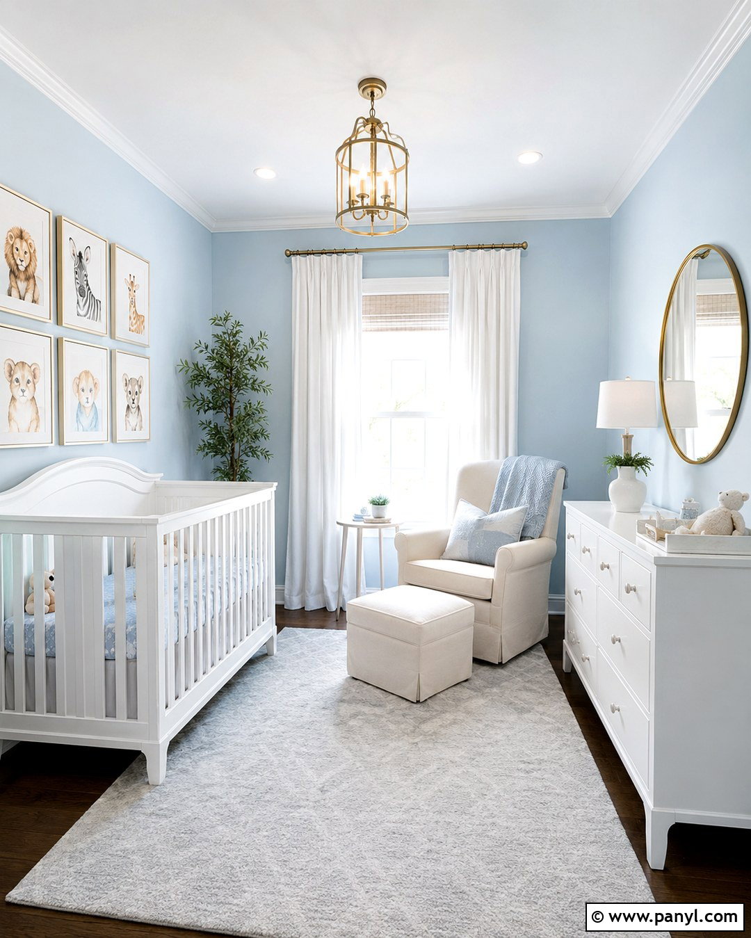 Light Blue Nursery Walls With White Furniture - 20 Nursery Light Blue Walls