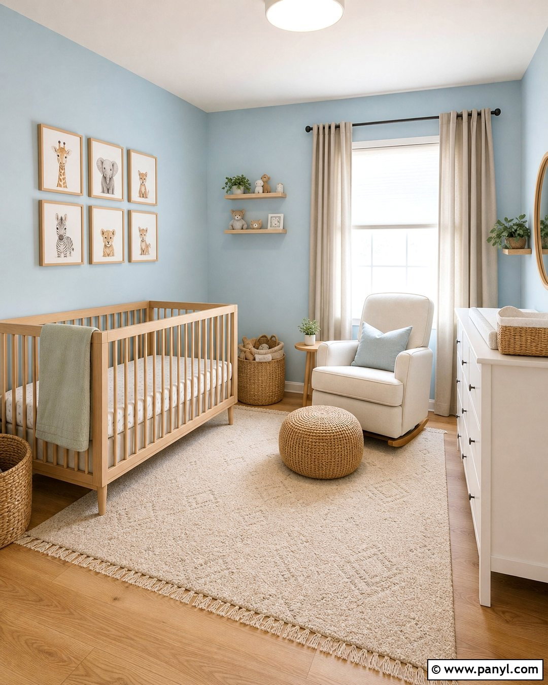 Light Blue Nursery Walls - 35 light blue wall paint ideas
