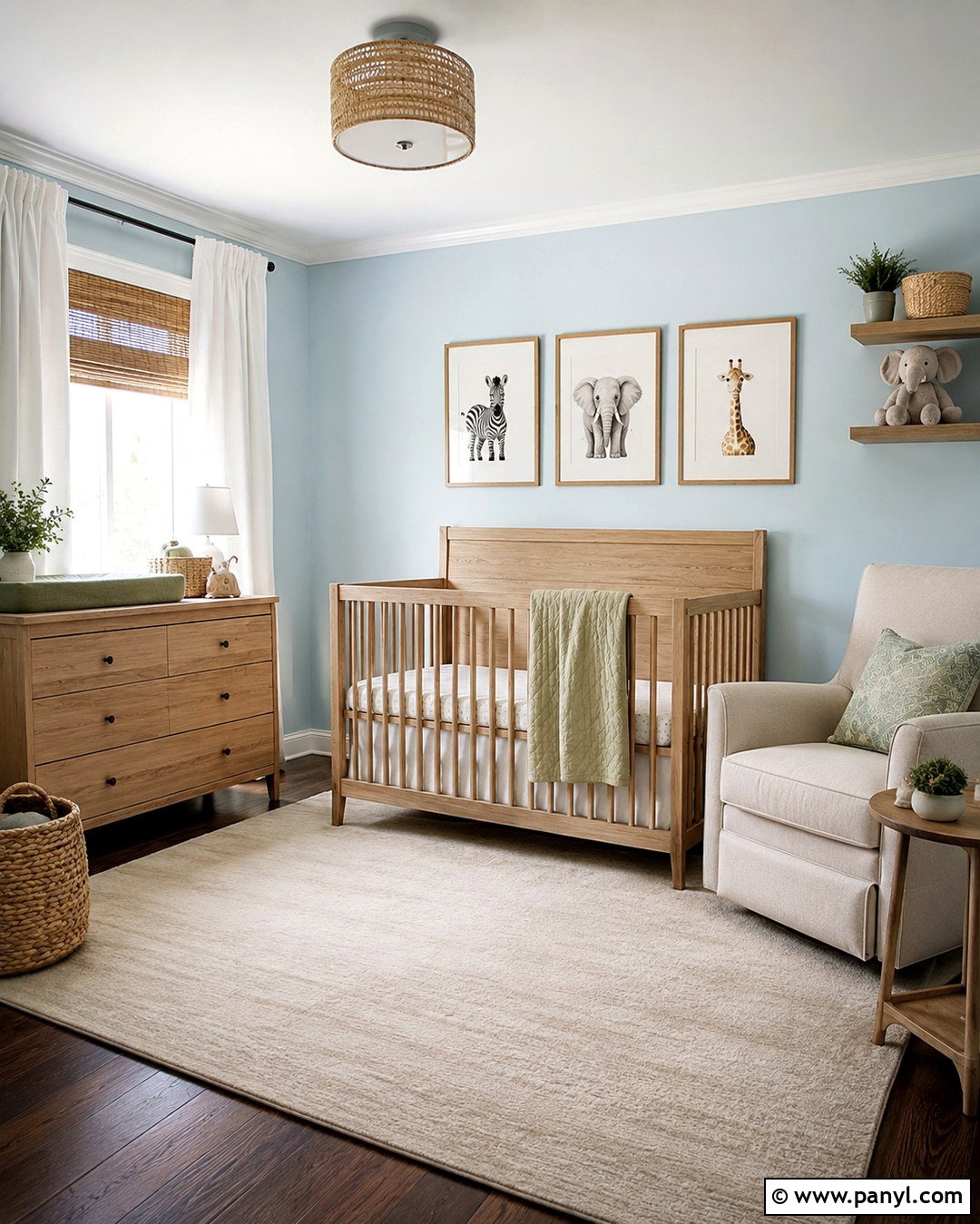 Light Blue Nursery With Dark Wood Floors - 20 Light Blue Walls Dark Wood Floor Ideas