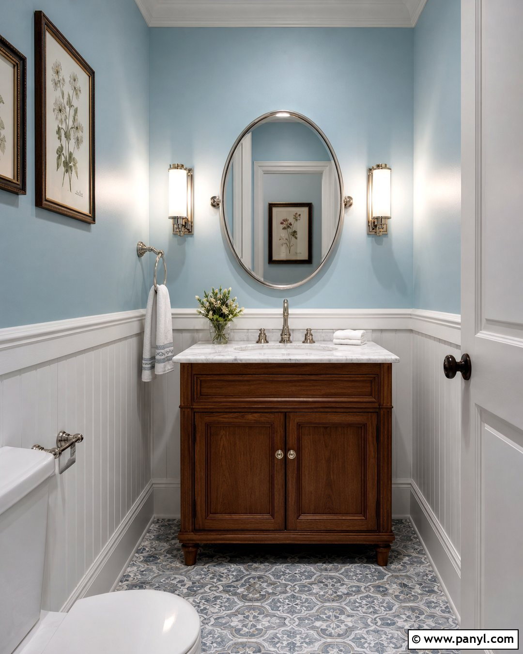 Light Blue Powder Room Walls - 35 light blue wall paint ideas
