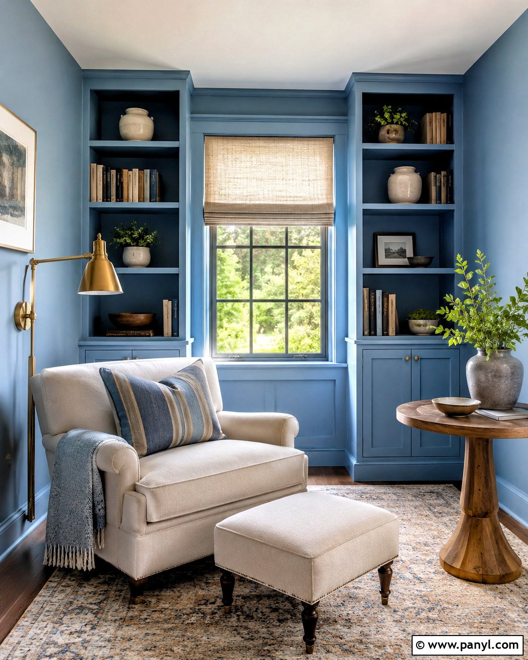 Light Blue Reading Nook - 20 light blue interior design ideas