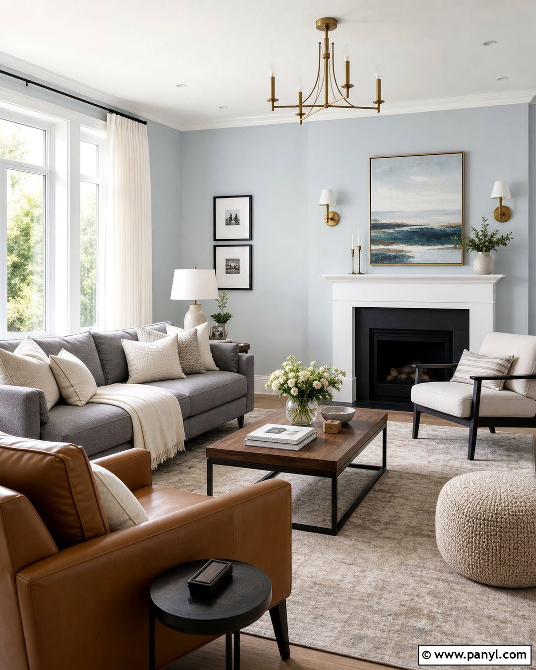 Light Blue Room With Gray Furniture - 35 Light Blue Wall Color Ideas
