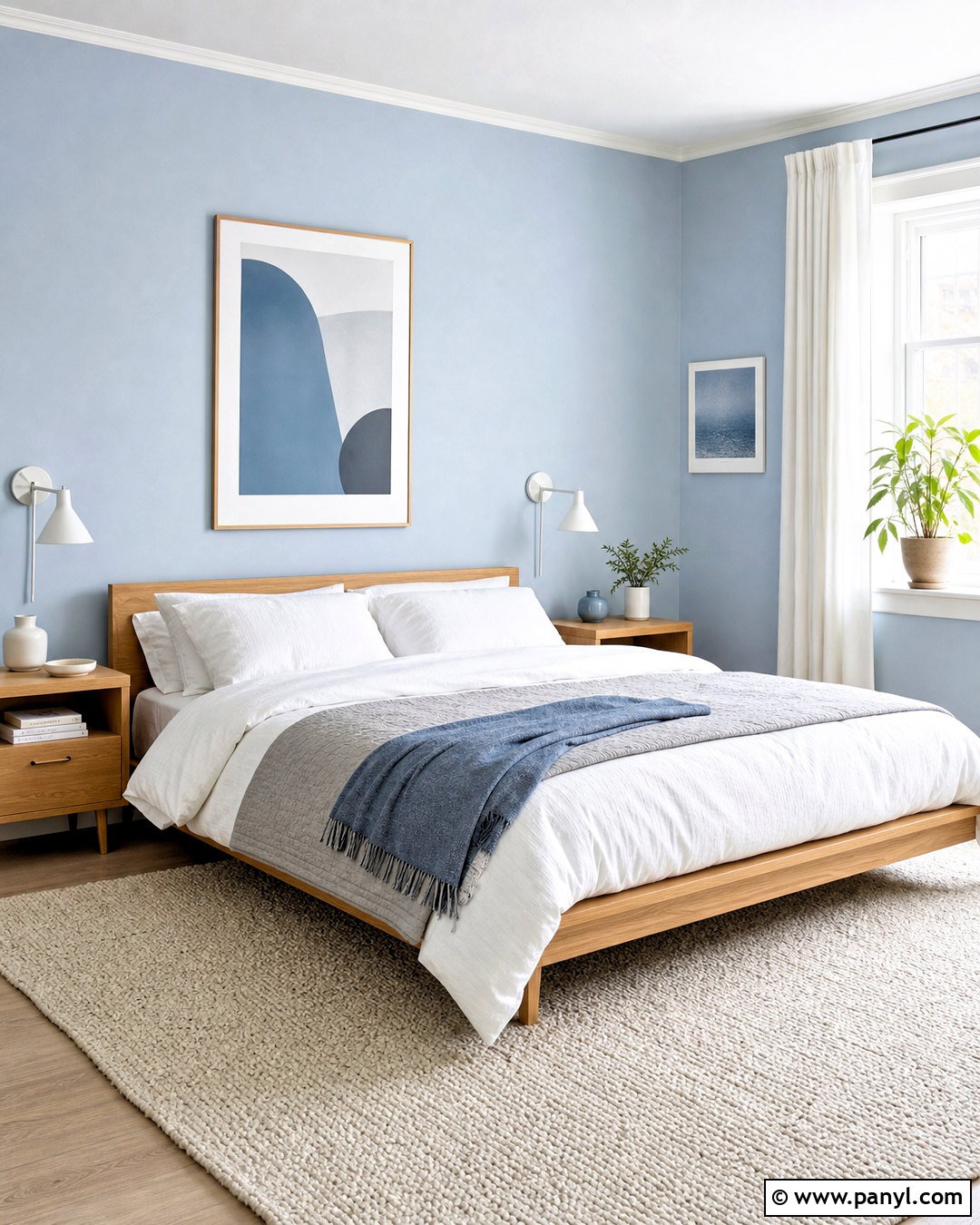 Light Blue Scandinavian Bedroom - 20 light blue walls bedroom ideas