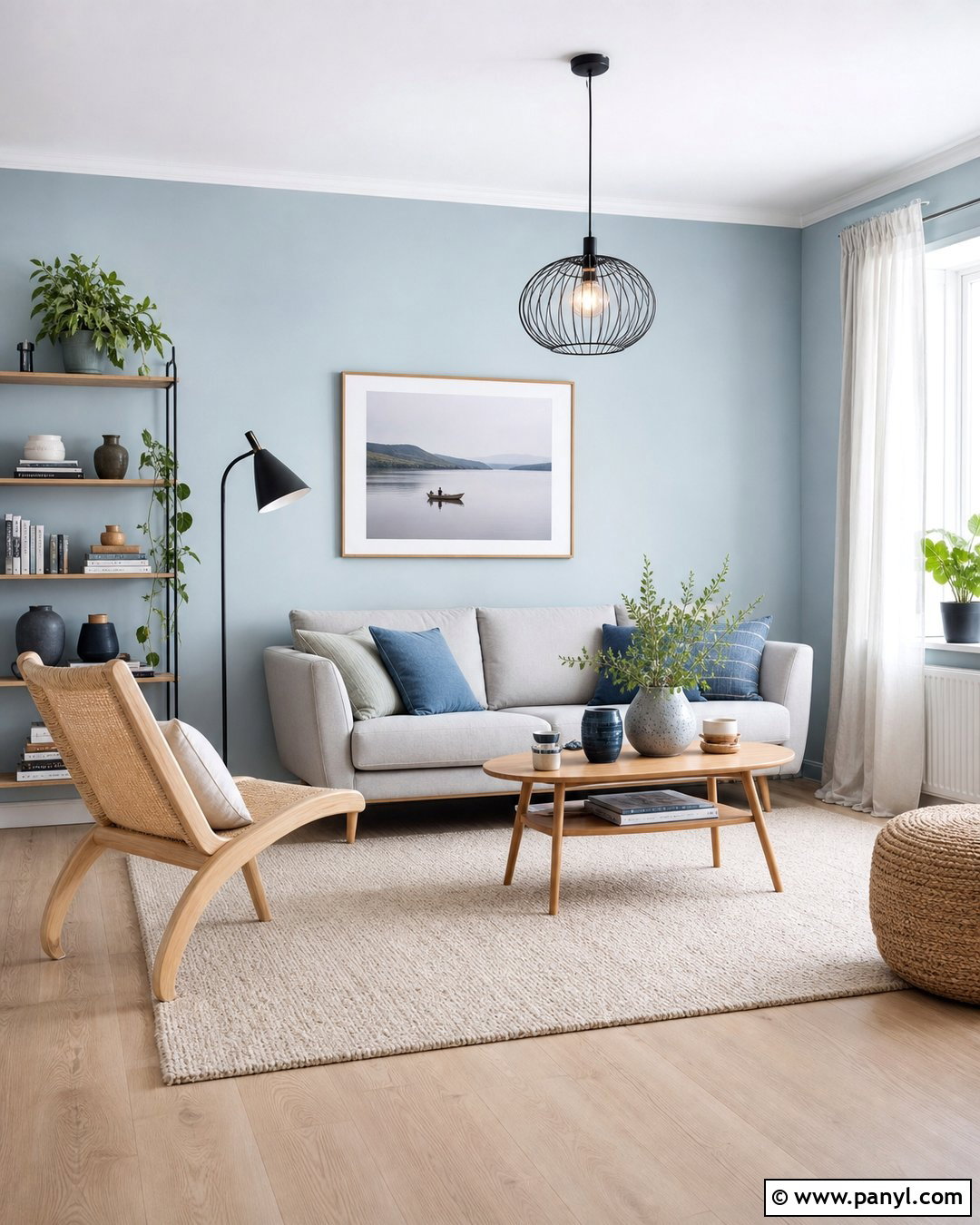 Light Blue Scandinavian Walls - 35 light blue wall paint ideas
