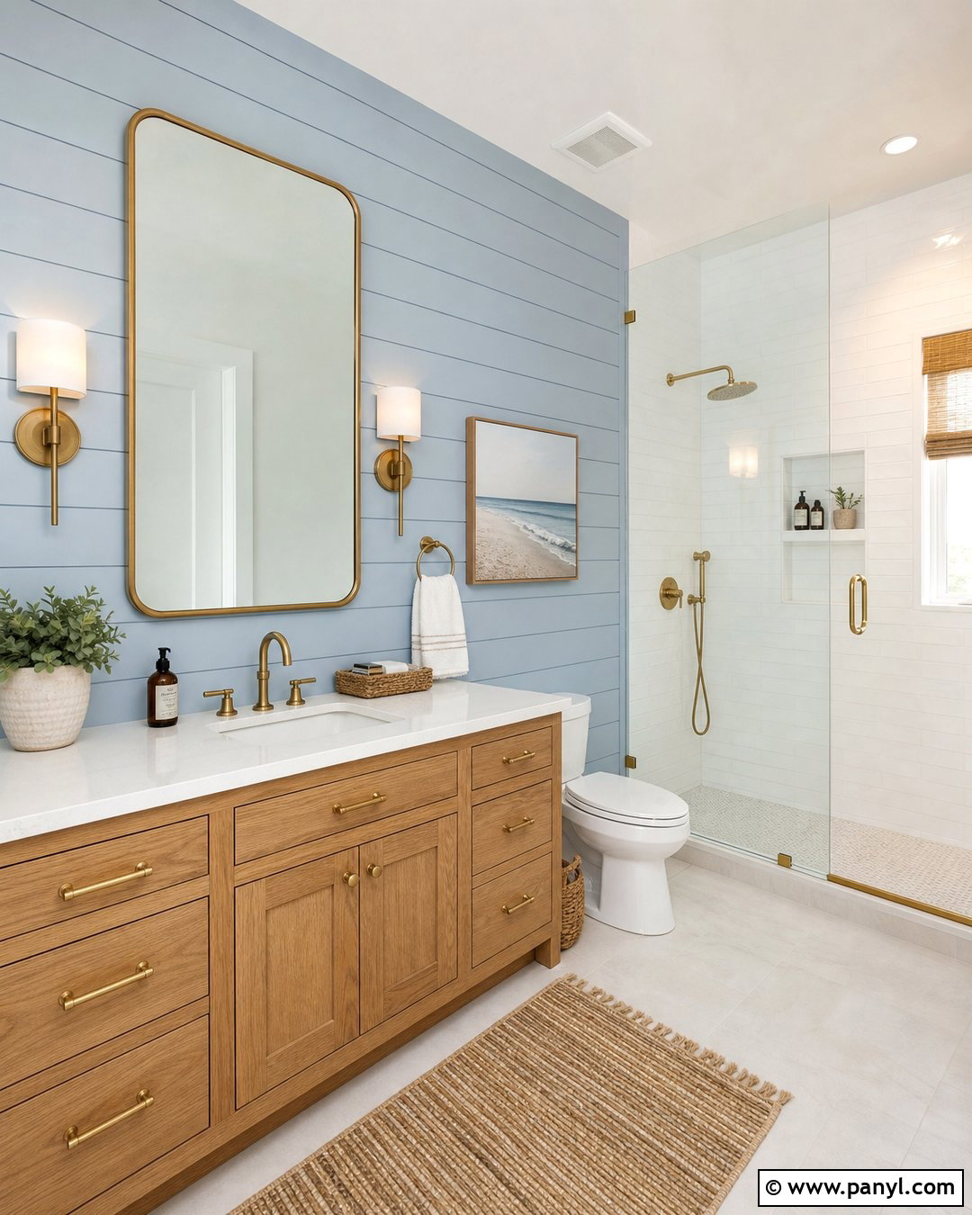 Light Blue Shiplap Bathroom - 20 Light Blue Shiplap Ideas
