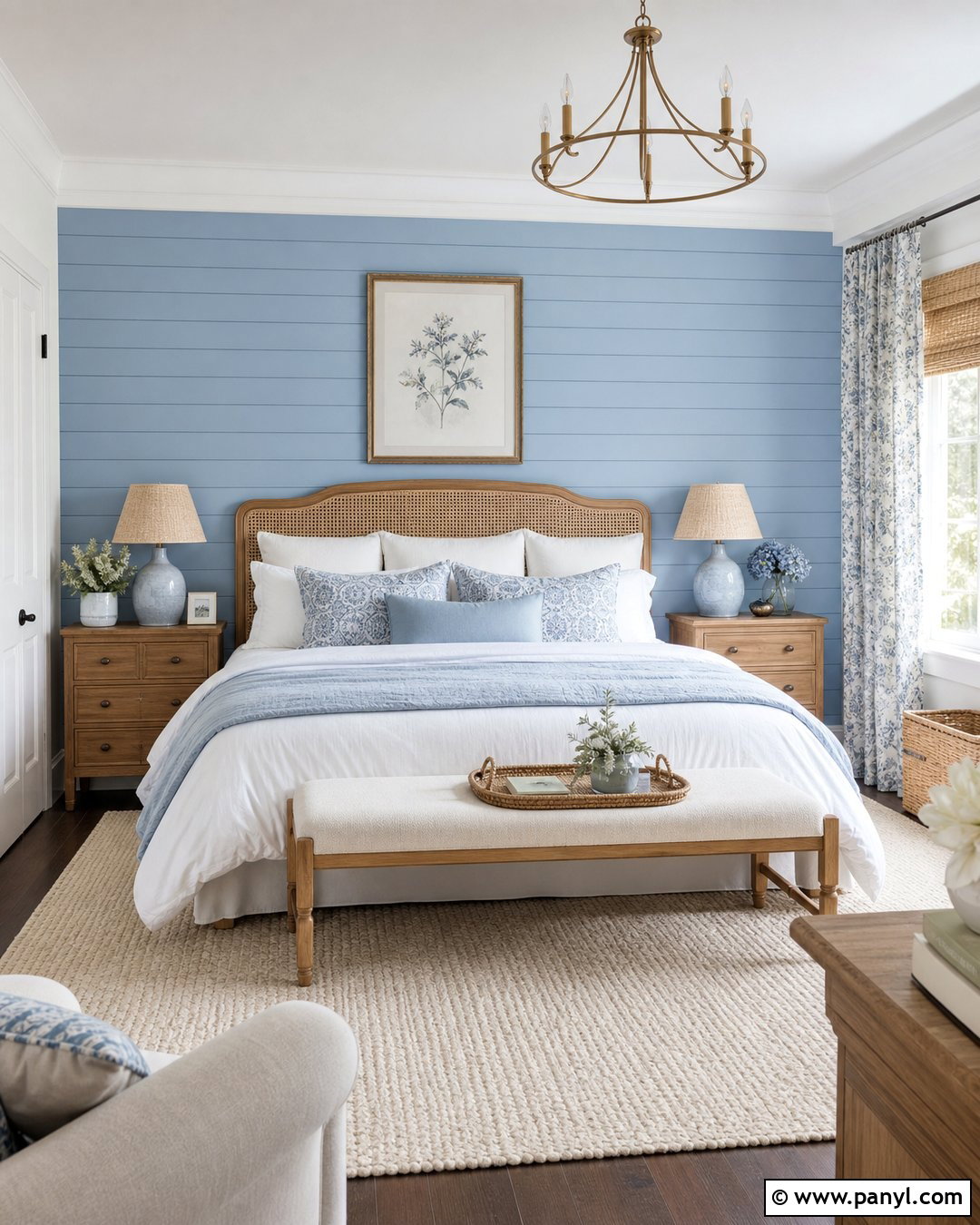 Light Blue Shiplap Bedroom Wall - 20 Light Blue Shiplap Ideas