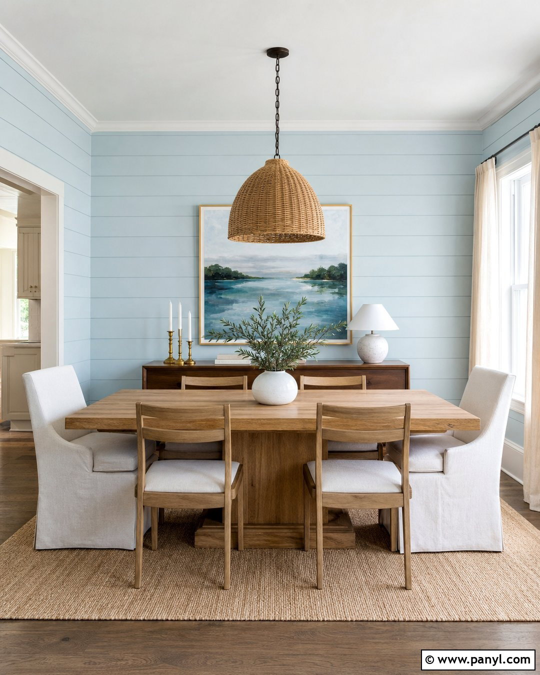 Light Blue Shiplap Dining Room - 20 Light Blue Shiplap Ideas