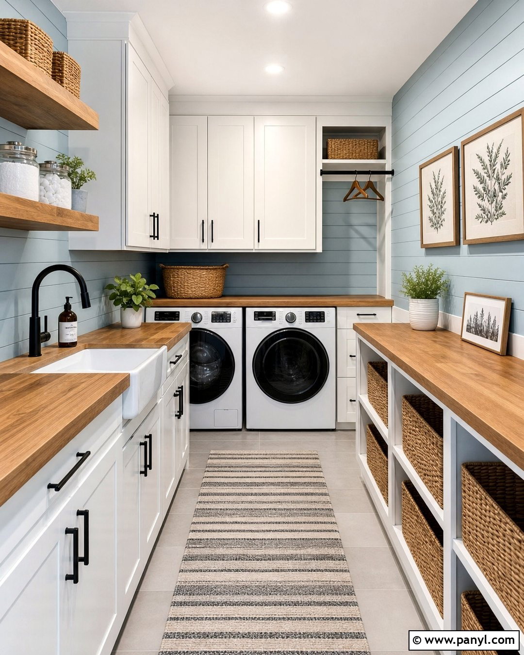 Light Blue Shiplap Laundry Room - 20 Light Blue Shiplap Ideas