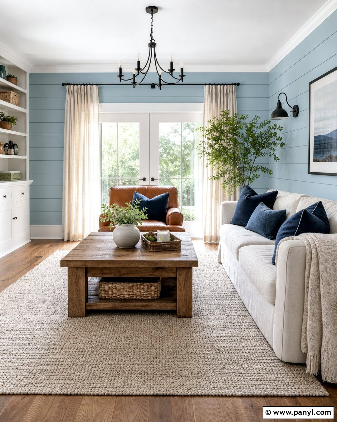 Light Blue Shiplap Walls - 35 light blue wall paint ideas