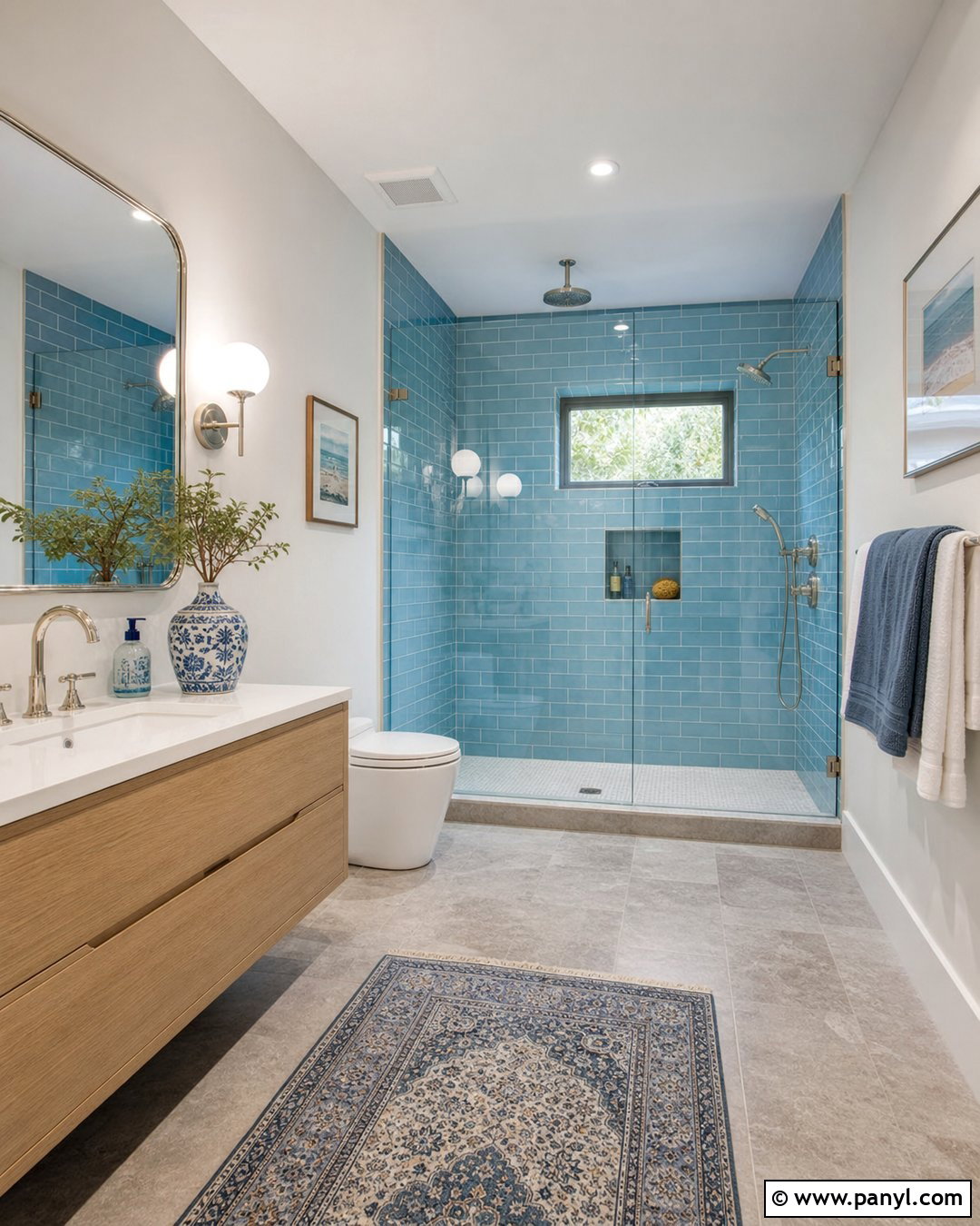 Light Blue Subway Tile Bathroom - 20 Light Blue Color For Bathroom Ideas