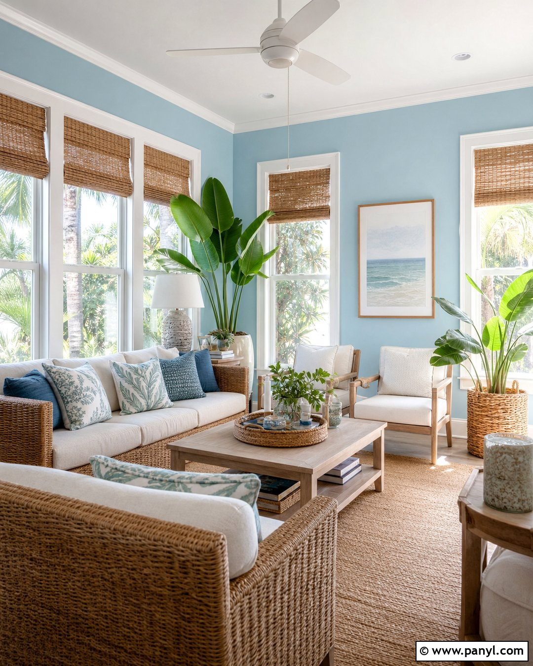 Light Blue Sunroom Accent Wall - 35 light blue accent wall ideas