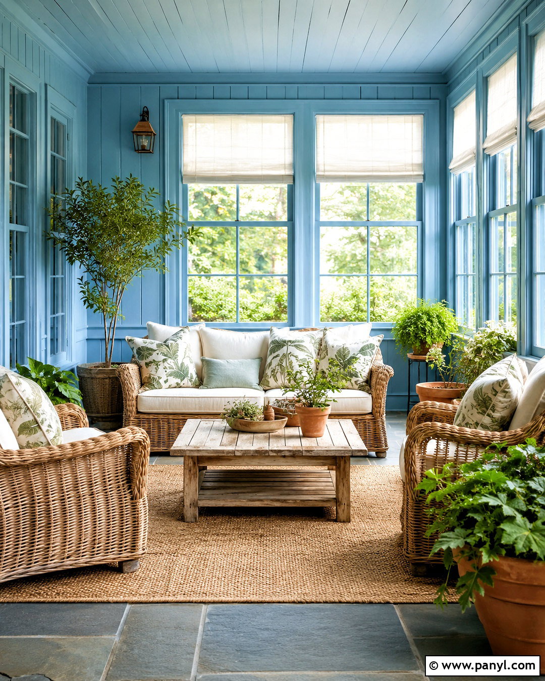 Light Blue Sunroom - 20 light blue rooms