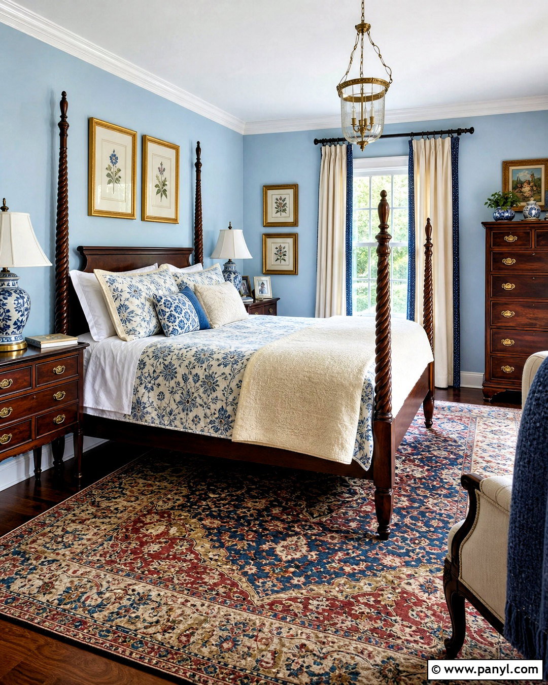 Light Blue Traditional Bedroom - 20 light blue walls bedroom ideas