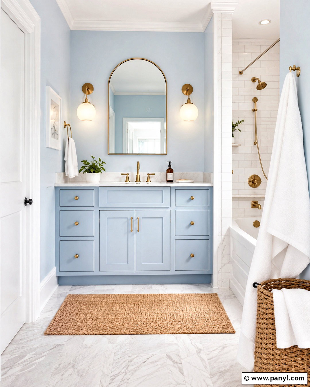 Light Blue Vanity Bathroom - 20 light blue and white bathroom ideas