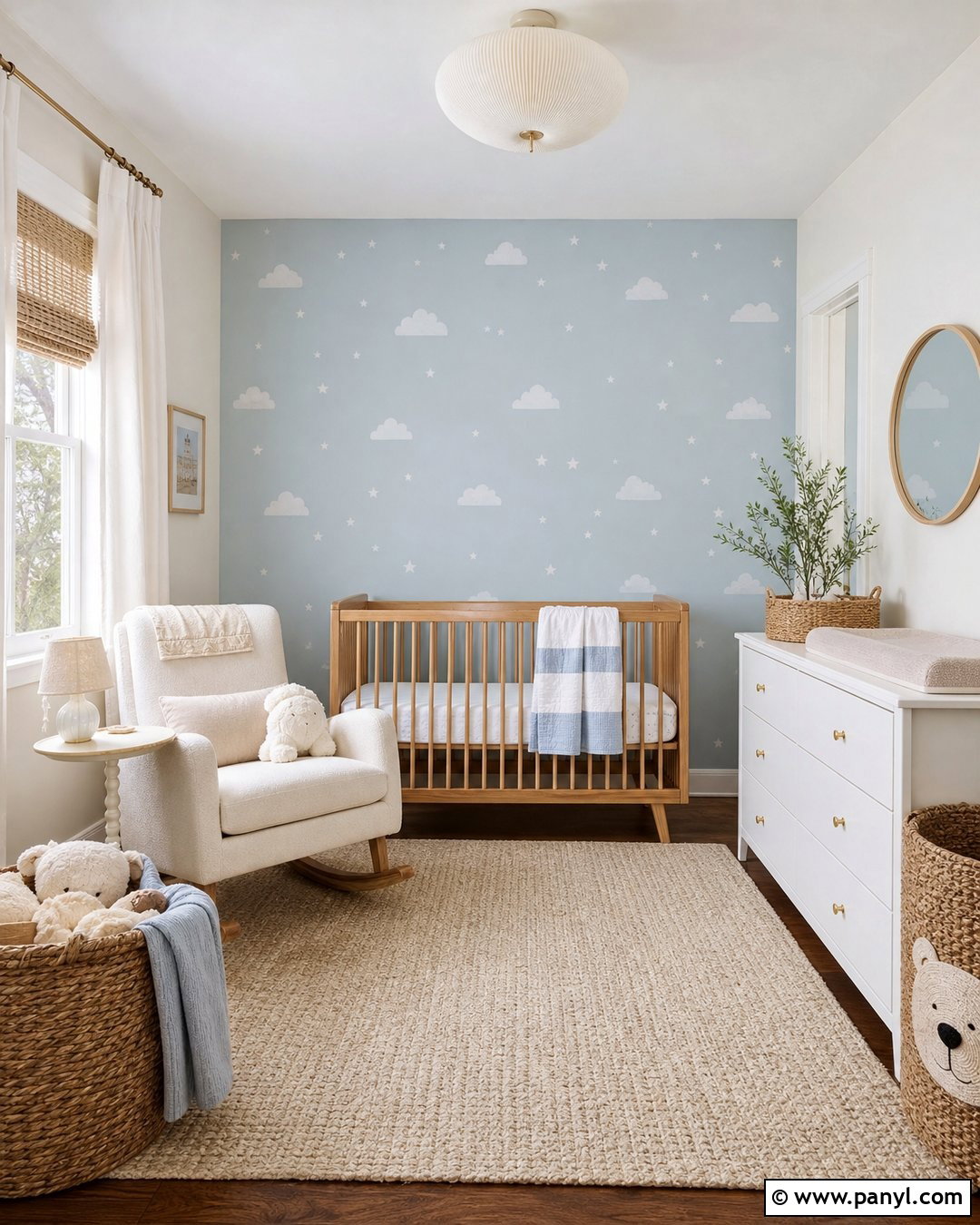 Light Blue Wallpaper Accent Wall - 25 Light Accent Wall Ideas
