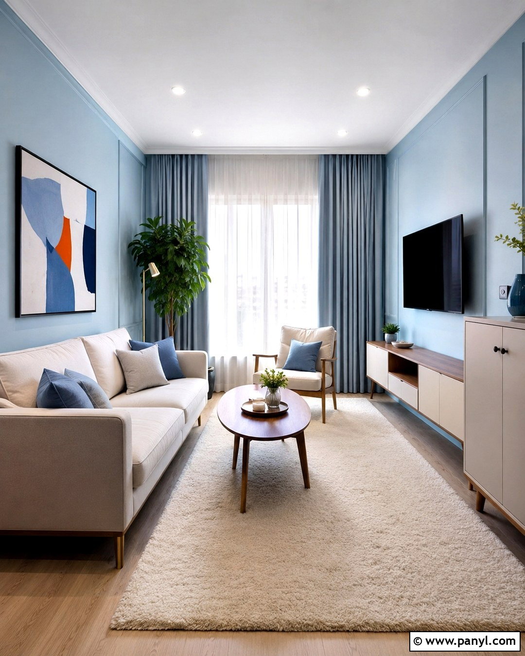 Light Blue Walls For Small Living Room - 20 Light Blue Wall Paint Living Room Ideas