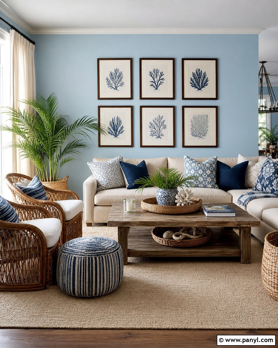 Light Blue Walls With Beige Furniture - 50 light blue walls